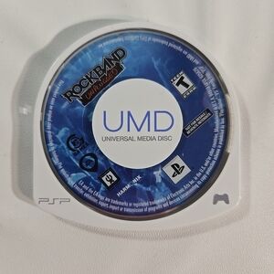 Sony UMD Rock Band Unplugged Blue White Universal Media Disc